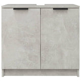 Bathroom Cabinet Concrete Grey 64.5x33.5x59 cm Engineered Wood