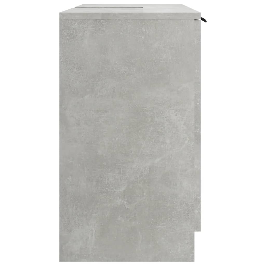 Bathroom Cabinet Concrete Grey 64.5x33.5x59 cm Engineered Wood