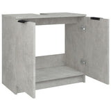 Bathroom Cabinet Concrete Grey 64.5x33.5x59 cm Engineered Wood