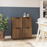 Sideboards 2 pcs Brown Oak 30x30x70 cm Engineered Wood