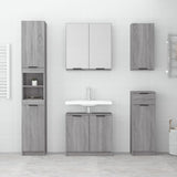 Bathroom Cabinet Grey Sonoma 64.5x33.5x59 cm Engineered Wood