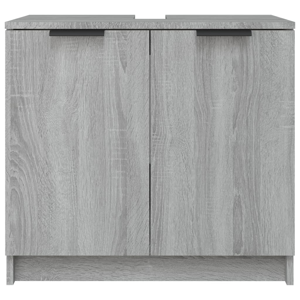 Bathroom Cabinet Grey Sonoma 64.5x33.5x59 cm Engineered Wood