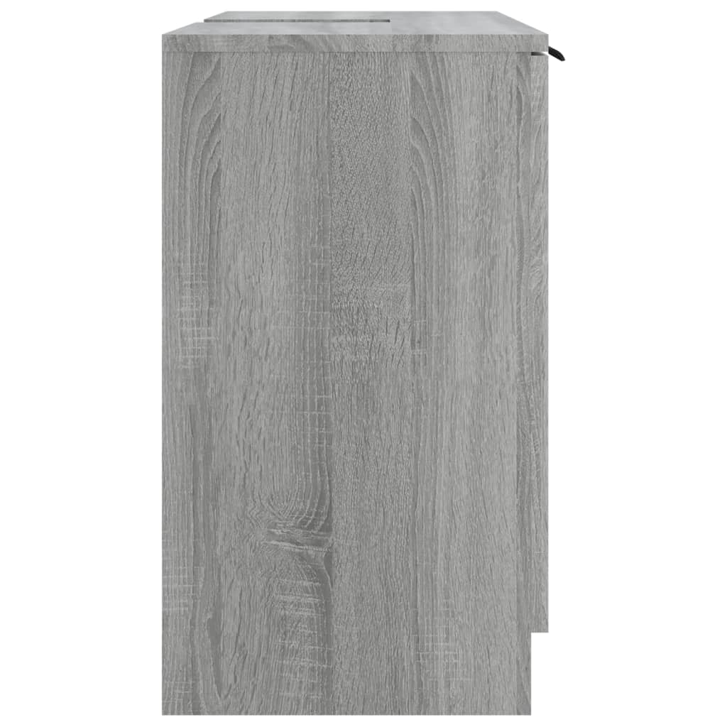 Bathroom Cabinet Grey Sonoma 64.5x33.5x59 cm Engineered Wood