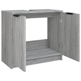 Bathroom Cabinet Grey Sonoma 64.5x33.5x59 cm Engineered Wood