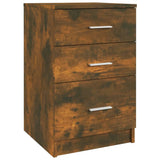Bed Cabinet Smoked Oak 40x40x63 cm Engineered Wood