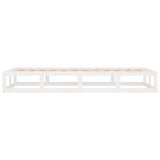 Bed Frame without Mattress White 90x200 cm Solid Wood