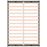 Bed Frame without Mattress Black 140x190 cm Solid Wood