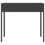 Garden Planter Anthracite 100.5x40.5x90 cm Galvanised Steel
