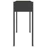 Garden Planter Anthracite 100.5x40.5x90 cm Galvanised Steel