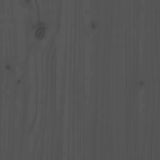 Bedside Cabinet 2 pcs Grey 79.5x38x65.5 cm Solid Wood Pine