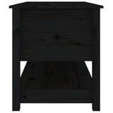 Coffee Table Black 102x49x55 cm Solid Wood Pine