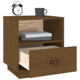 Bedside Cabinet Honey Brown 40x34x45 cm Solid Wood Pine