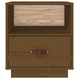 Bedside Cabinet Honey Brown 40x34x45 cm Solid Wood Pine