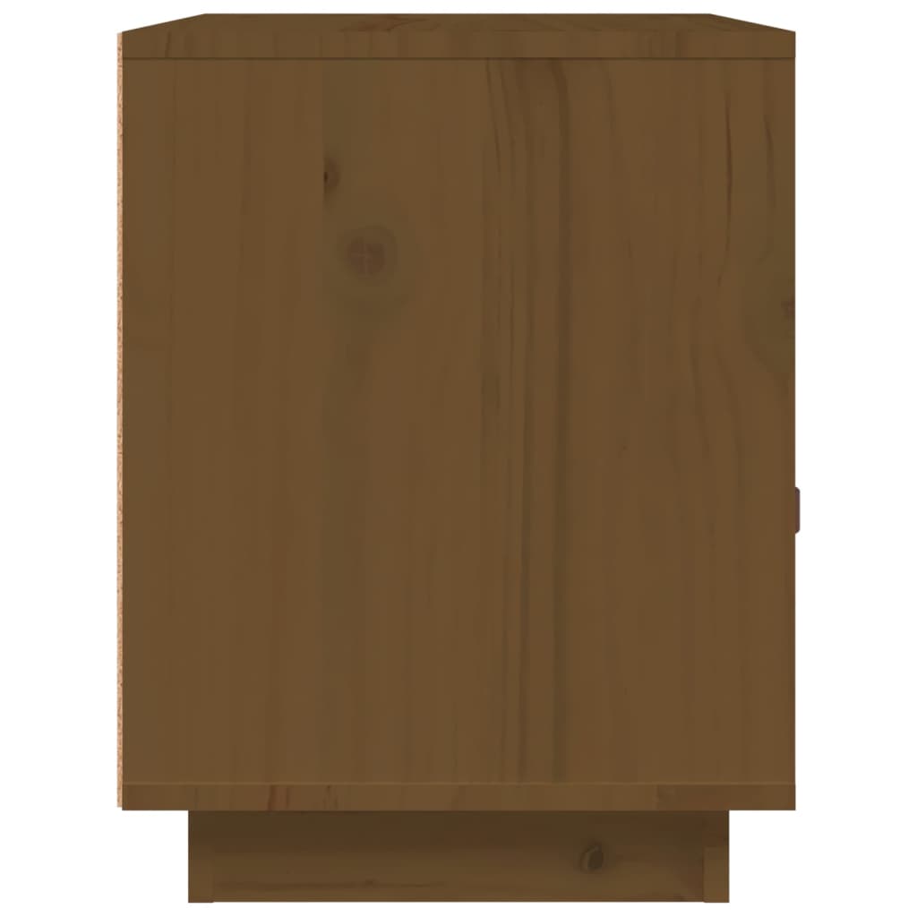 Bedside Cabinet Honey Brown 40x34x45 cm Solid Wood Pine