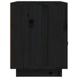 Bedside Cabinets 2 pcs Black 40x34x45 cm Solid Wood Pine