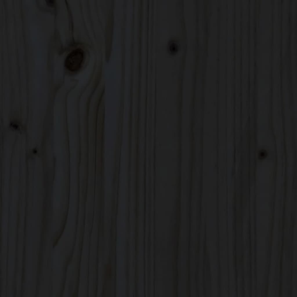 Bedside Cabinets 2 pcs Black 40x34x45 cm Solid Wood Pine