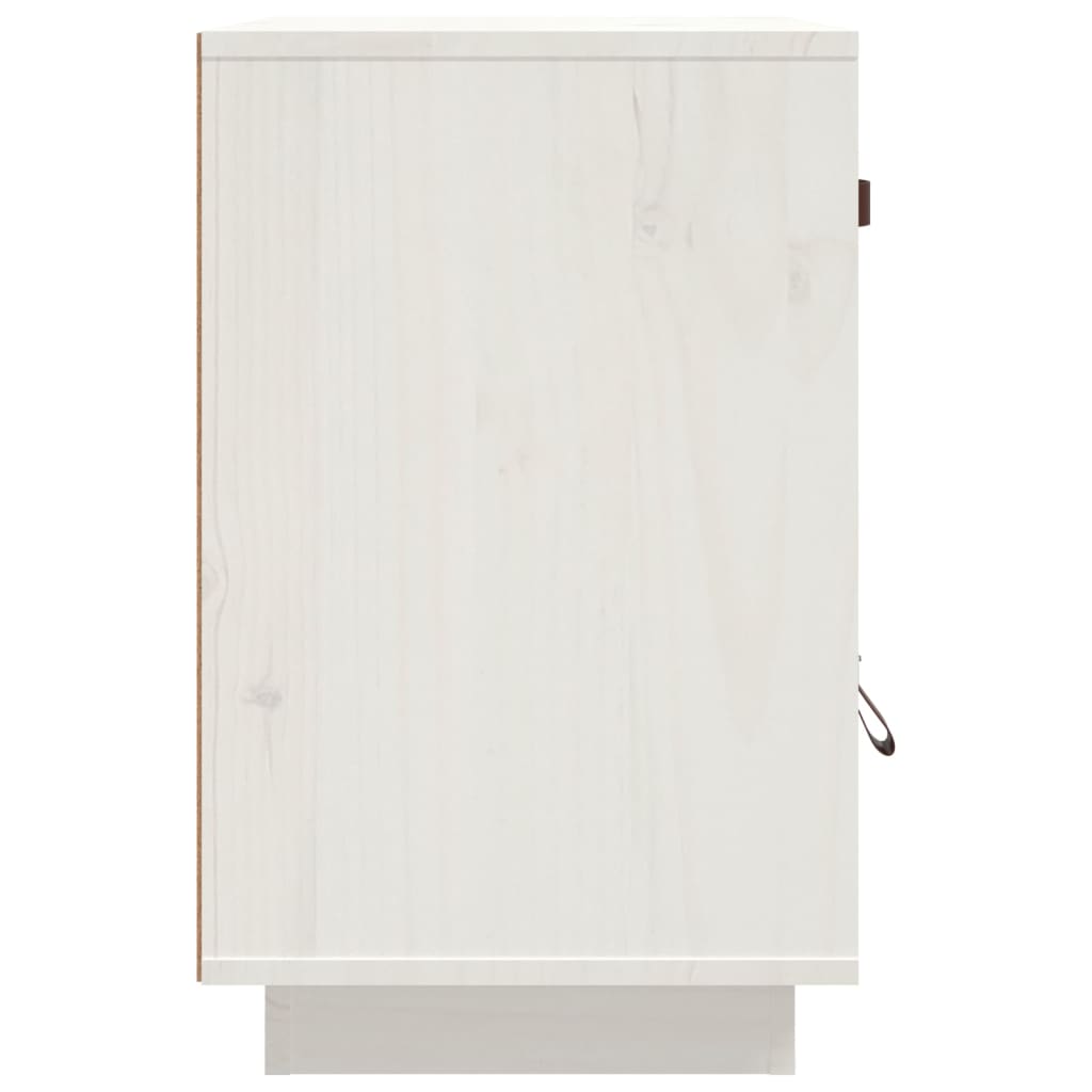 Bedside Cabinets 2 pcs White 40x34x55 cm Solid Wood Pine