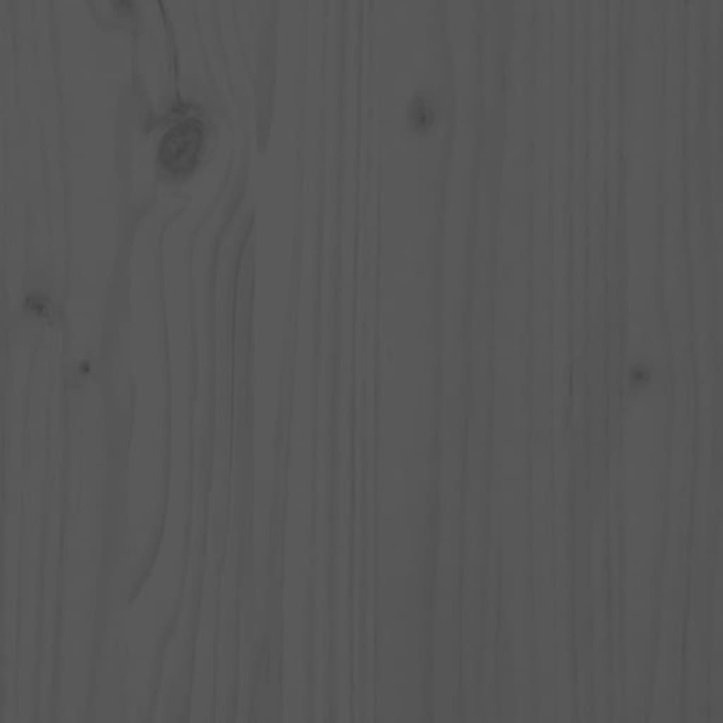 Planter Grey 84.5x84x75 cm Solid Wood Pine