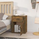 Bedside Cabinet Smoked Oak 50x36x60 cm Engineered Wood
