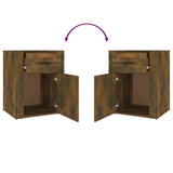 Bedside Cabinet Smoked Oak 50x36x60 cm Engineered Wood