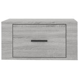 Wall-mounted Bedside Cabinet Grey Sonoma 50x36x25 cm