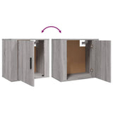 Wall-mounted Bedside Cabinets 2 pcs Grey Sonoma 50x30x47 cm