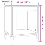 Bedside Cabinet Sonoma Oak 40x35x50 cm