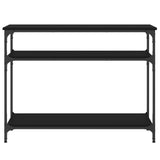 Console Table Black 100x29x75 cm Engineered Wood