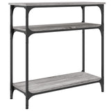 Console Table Grey Sonoma 75x29x75 cm Engineered Wood