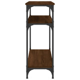 Console Table Brown Oak 75x29x75 cm Engineered Wood