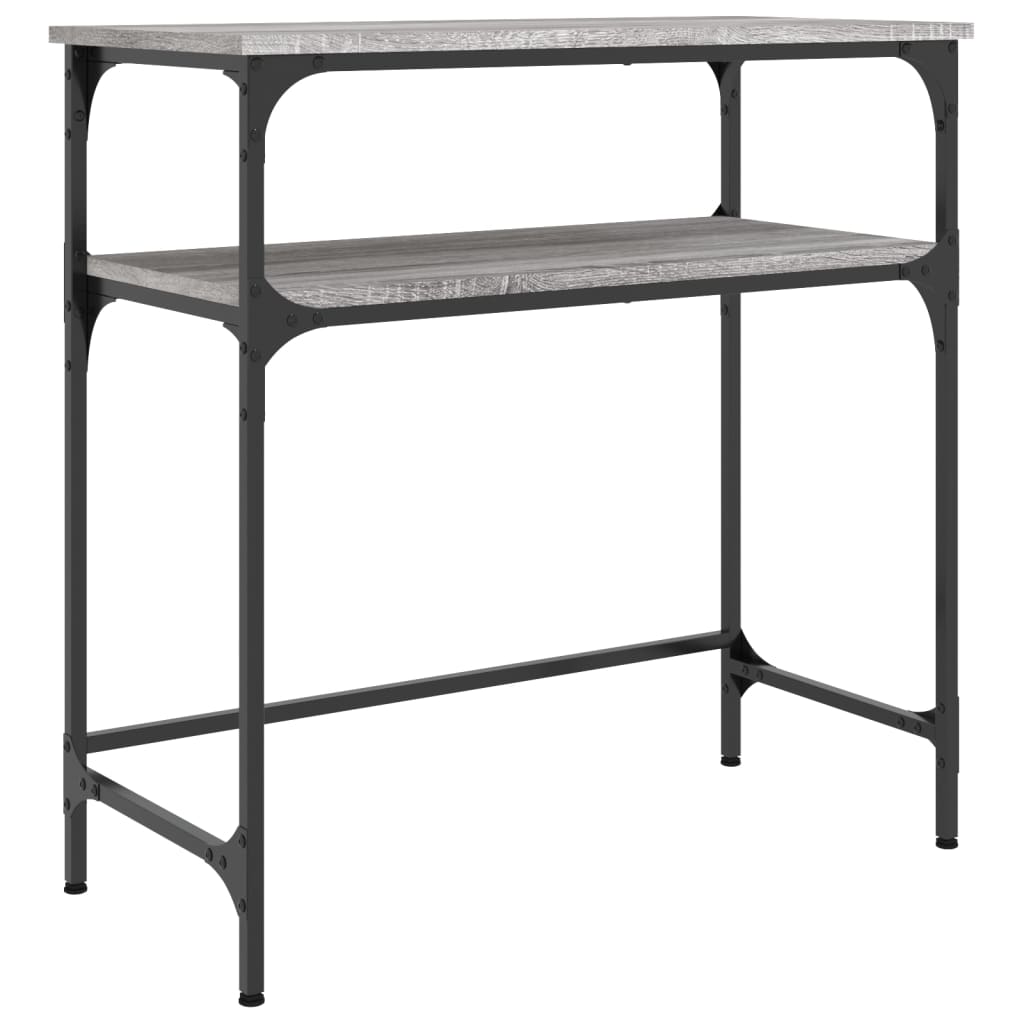 Console Table Grey Sonoma 75x35.5x75 cm Engineered Wood