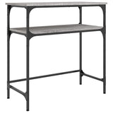 Console Table Grey Sonoma 75x35.5x75 cm Engineered Wood