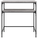 Console Table Grey Sonoma 75x35.5x75 cm Engineered Wood