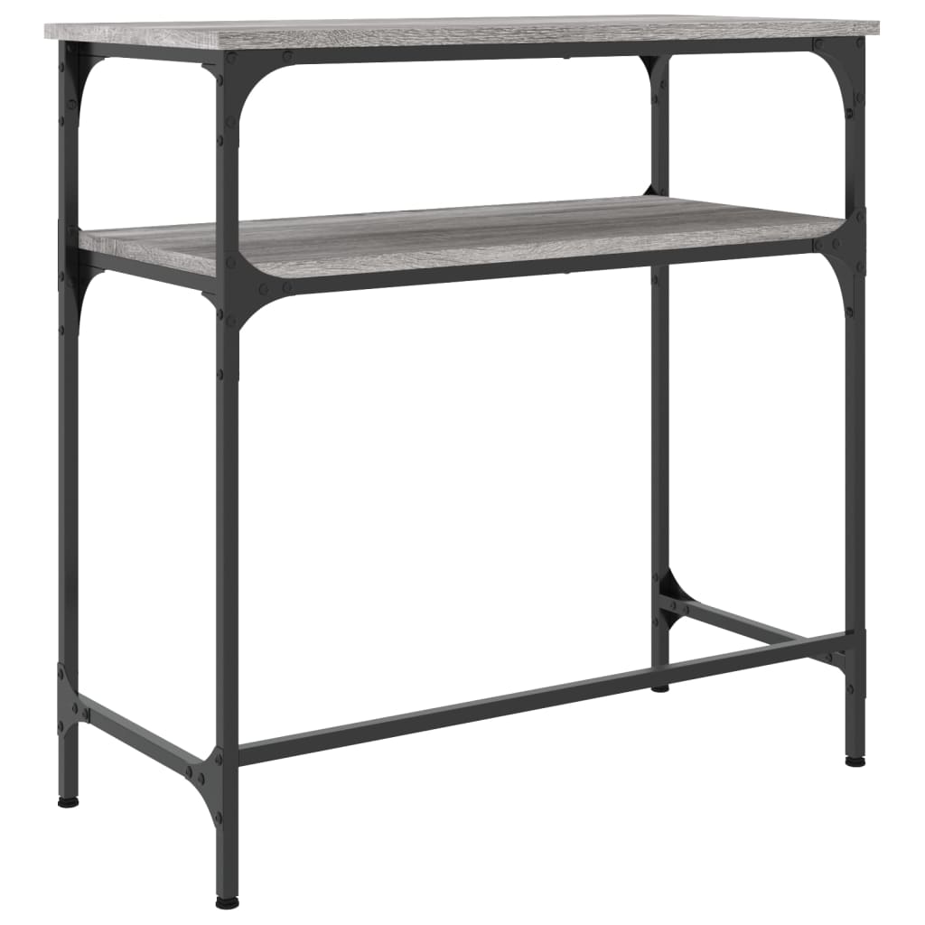 Console Table Grey Sonoma 75x35.5x75 cm Engineered Wood