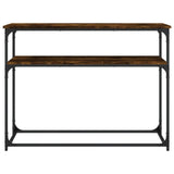 Console Table Smoked Oak 100x35.5x75 cm Engineered Wood