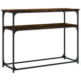 Console Table Smoked Oak 100x35.5x75 cm Engineered Wood