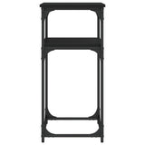 Console Table Black 75x35.5x75 cm Engineered Wood