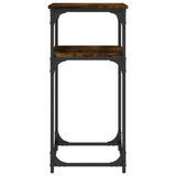 Console Table Smoked Oak 75x35.5x75 cm Engineered Wood