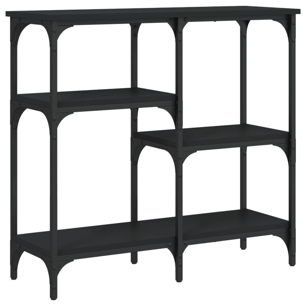 Console Table Black 80x29x75 cm Engineered Wood