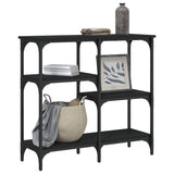 Console Table Black 80x29x75 cm Engineered Wood