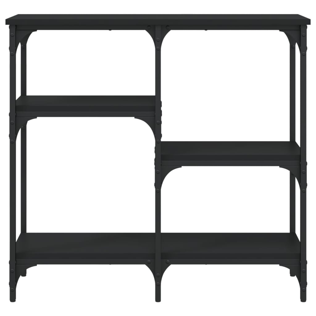 Console Table Black 80x29x75 cm Engineered Wood