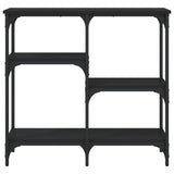 Console Table Black 80x29x75 cm Engineered Wood