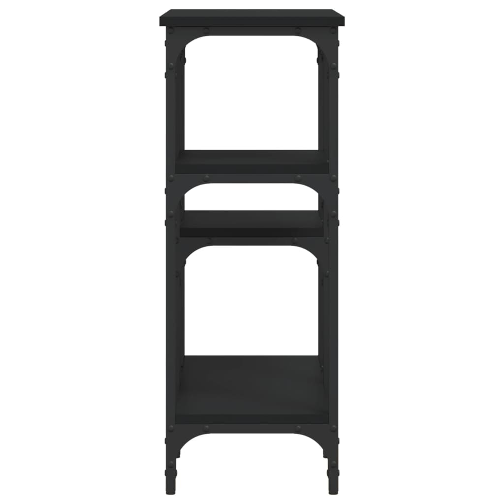 Console Table Black 80x29x75 cm Engineered Wood