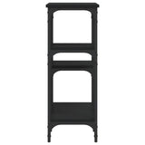 Console Table Black 80x29x75 cm Engineered Wood