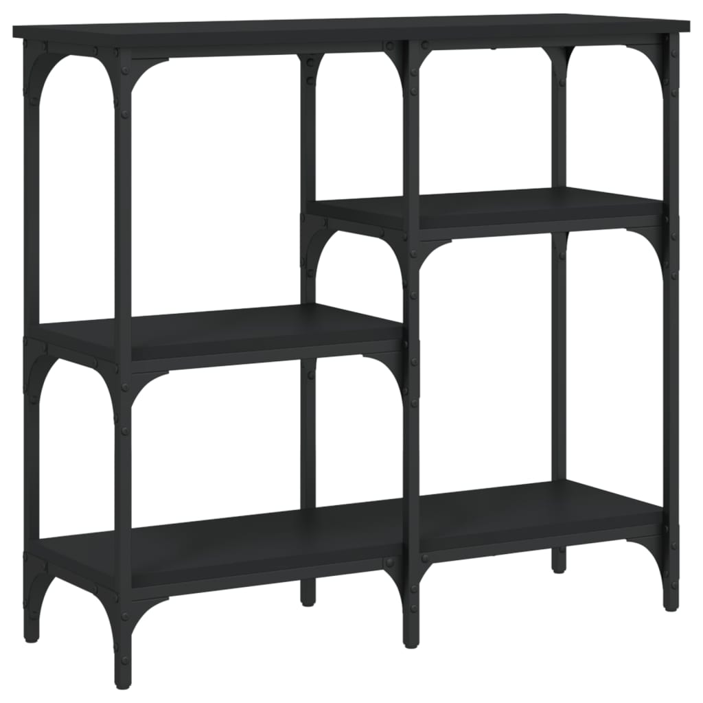 Console Table Black 80x29x75 cm Engineered Wood