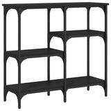 Console Table Black 80x29x75 cm Engineered Wood