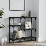 Console Table Black 80x29x75 cm Engineered Wood
