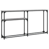 Console Table Grey Sonoma 145x22.5x75 cm Engineered Wood