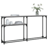 Console Table Grey Sonoma 145x22.5x75 cm Engineered Wood