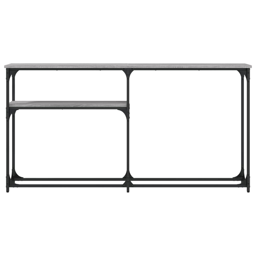 Console Table Grey Sonoma 145x22.5x75 cm Engineered Wood